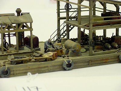 HO Scale work barge