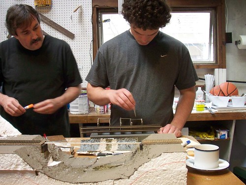 Dan and Nick Glueing